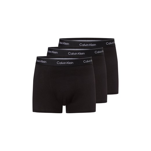 Calvin Klein Męskie kąpielówki w 3-paku Mężczyźni Bawełna czarny jednolity ze sklepu vangraaf w kategorii Majtki męskie - zdjęcie 179315496