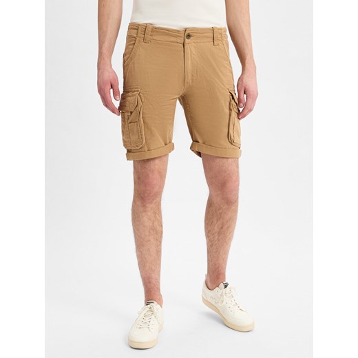 Alpha Industries Spodenki Mężczyźni Bawełna wielbłądzi jednolity ze sklepu vangraaf w kategorii Spodnie męskie - zdjęcie 179315528