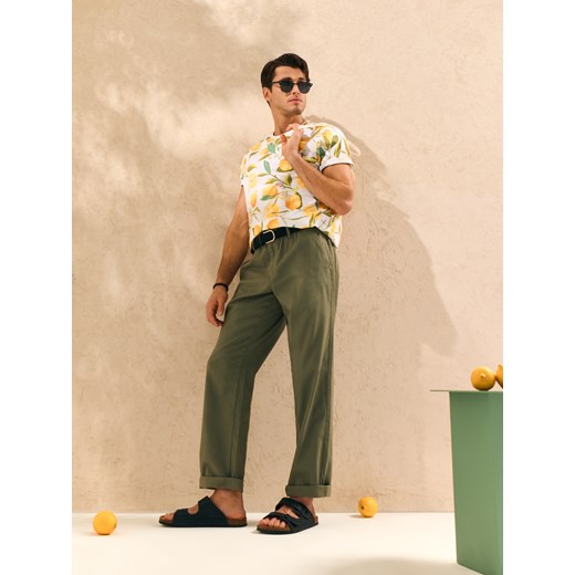 T-shirt męski wielokolorowy Sinsay z krótkim rękawem 