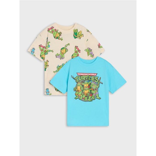 Sinsay - Koszulki 2 pack Teenage Mutant Ninja Turtles - wielobarwny ze sklepu Sinsay w kategorii T-shirty chłopięce - zdjęcie 179318467