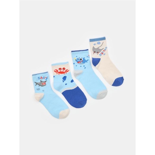 Sinsay - Skarpetki 4 pack - wielobarwny ze sklepu Sinsay w kategorii Skarpetki dziecięce - zdjęcie 179318529