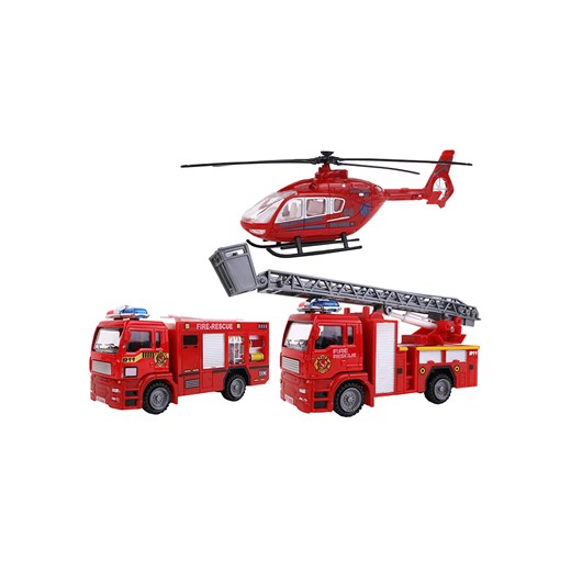 MGM Wozy strażackie i helikopter - 3+ ze sklepu Limango Polska w kategorii Zabawki - zdjęcie 179322576