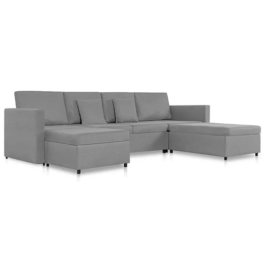 4-osobowa rozkładana jasnoszara sofa - Umika 4X ze sklepu Edinos.pl w kategorii Sofy i kanapy - zdjęcie 179325016
