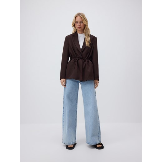 Reserved - Jeansy wide leg - niebieski ze sklepu Reserved w kategorii Jeansy damskie - zdjęcie 179326929