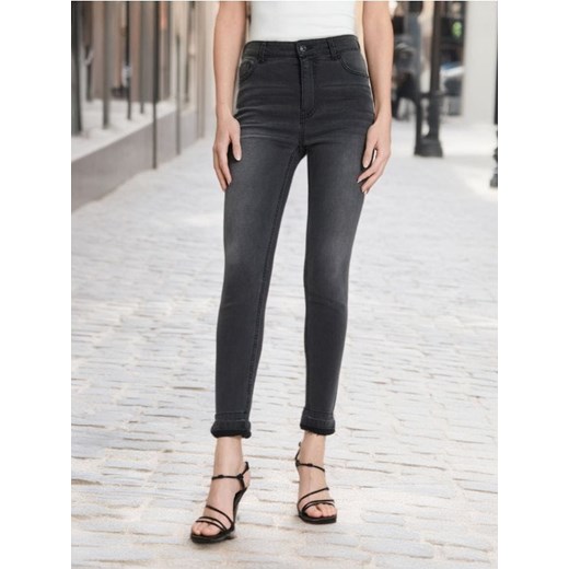 Sinsay - Jeansy skinny mid waist - czarny ze sklepu Sinsay w kategorii Jeansy damskie - zdjęcie 179327887