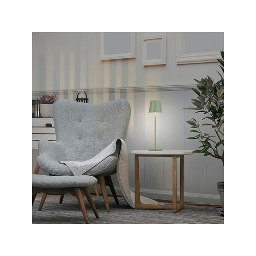 Just Light Lampa stołowa LED &quot;Euria&quot; w kolorze zielonym - wys. 37 x Ø Just Light onesize okazja Limango Polska