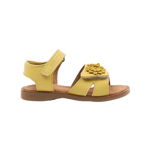 Żółte sandały dziecięce Pom Pom na rzepy 