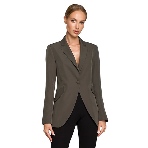 made of emotion Blezer w kolorze khaki ze sklepu Limango Polska w kategorii Marynarki damskie - zdjęcie 179330546
