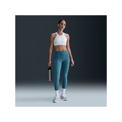 Damskie legginsy o pełnej długości z wysokim stanem zapewniające delikatne wsparcie Nike Zenvy - Niebieski ze sklepu Nike poland w kategorii Spodnie damskie - zdjęcie 179332217