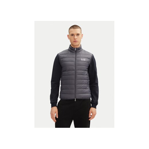 EA7 Emporio Armani Kamizelka 8NPQ06 PNGPZ U8115 Szary Regular Fit ze sklepu MODIVO w kategorii Kamizelki męskie - zdjęcie 179332558