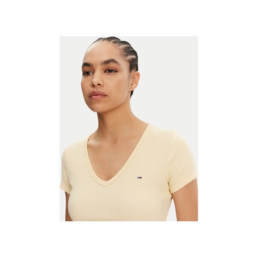 Bluzka damska Tommy Jeans casual z krótkim rękawem na wiosnę