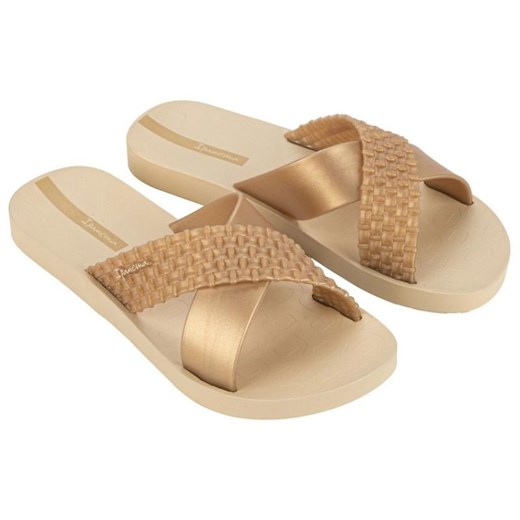 Klapki Ipanema Sense Slide Fem 27214 BC274 złote złoty ze sklepu ButyModne.pl w kategorii Klapki damskie - zdjęcie 179333767