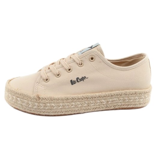 Buty Lee Cooper LCW-25-44-3215L espadryle beżowe beżowy ze sklepu ButyModne.pl w kategorii Espadryle damskie - zdjęcie 179333775