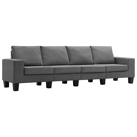 Ponadczasowa 4-osobowa sofa ciemnoszara - Magnex 4Q ze sklepu Edinos.pl w kategorii Sofy i kanapy - zdjęcie 179334586