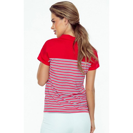Bluzka damska czerwono biała w paski Tatina, Kolor czerwono-biały, Rozmiar S, Eldar ze sklepu Intymna w kategorii Bluzki damskie - zdjęcie 179334657