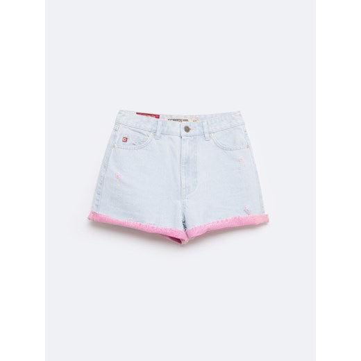 Szorty damskie jeansowe z kolekcji Authentic błękitne Authentic Girl 142 ze sklepu Big Star w kategorii Szorty - zdjęcie 179335198
