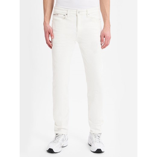 Calvin Klein Jeans Dżinsy slim tapered fit Mężczyźni écru jednolity 31-32 vangraaf