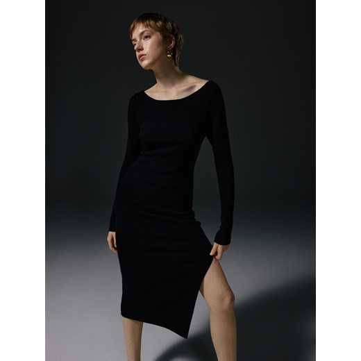 Reserved - Sukienka midi - czarny Reserved L okazyjna cena Reserved