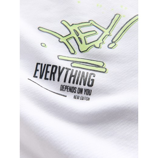 Bluza chłopięca biała Reserved z poliestru 