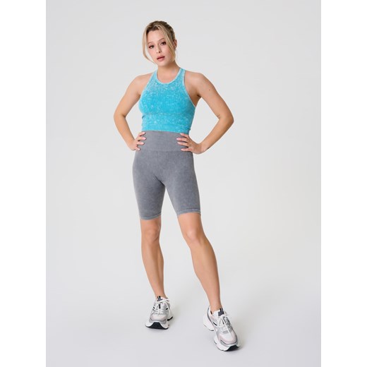 Bluzka damska Sinsay z poliamidu z okrągłym dekoltem 