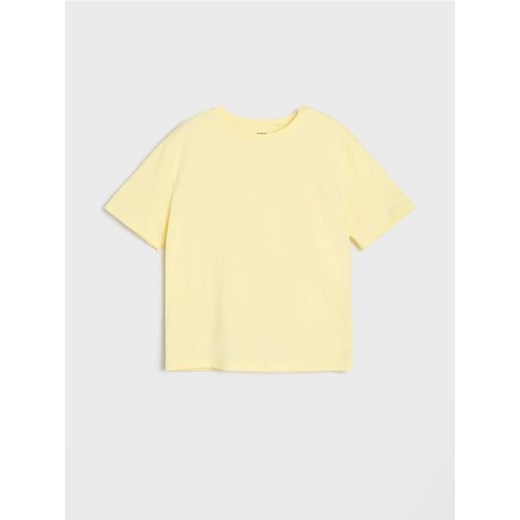 Sinsay - Koszulka z printem na plecach - żółty ze sklepu Sinsay w kategorii Bluzki dziewczęce - zdjęcie 179340888