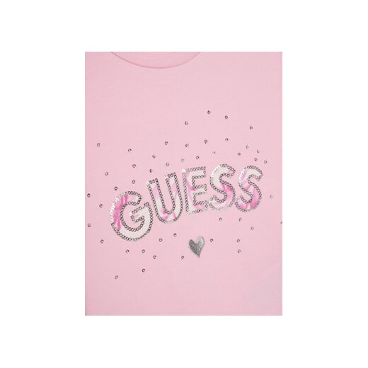 Piżama dziecięce różowa Guess 