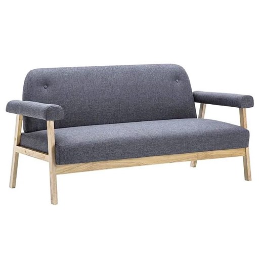 3-osobowa sofa materiałowa Uxis 3D - ciemnoszara ze sklepu Edinos.pl w kategorii Sofy i kanapy - zdjęcie 179342429