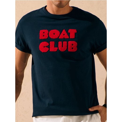 Sinsay - Koszulka - granatowy ze sklepu Sinsay w kategorii T-shirty męskie - zdjęcie 179343778