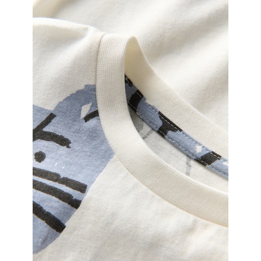 Reserved - Bawełniany t-shirt - złamana biel Reserved 86 (12-18 m.) Reserved