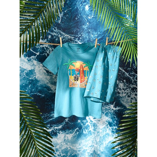 Sinsay - Piżama dwuczęściowa - turkusowy Sinsay 146 Sinsay