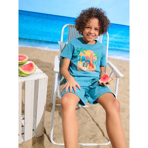 Sinsay - Piżama dwuczęściowa - turkusowy Sinsay 158 Sinsay