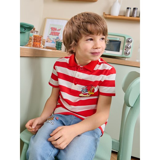 Sinsay - Koszulka polo Tom & Jerry Core - czerwony Sinsay 128 Sinsay