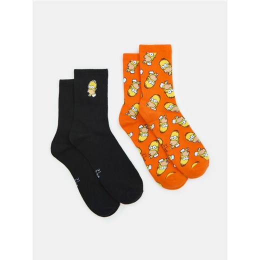 Sinsay - Skarpetki 2 pack The Simpsons - wielobarwny ze sklepu Sinsay w kategorii Skarpetki męskie - zdjęcie 179349736