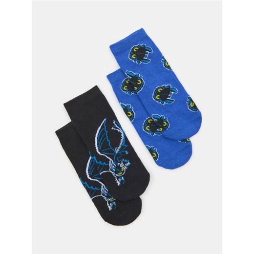 Sinsay - Skarpetki 2 pack How to train your dragon - wielobarwny ze sklepu Sinsay w kategorii Skarpetki dziecięce - zdjęcie 179349788