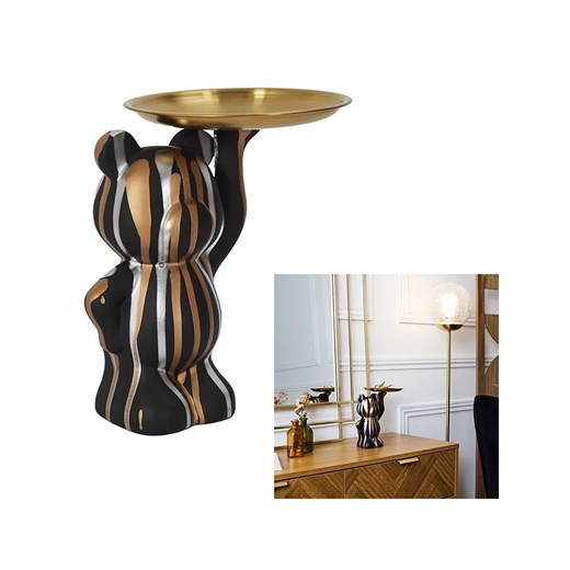 Rétro Chic Figurka dekoracyjna w kolorze złoto-czarnym - wys. 19 cm ze sklepu Limango Polska w kategorii Dekoracje - zdjęcie 179352808