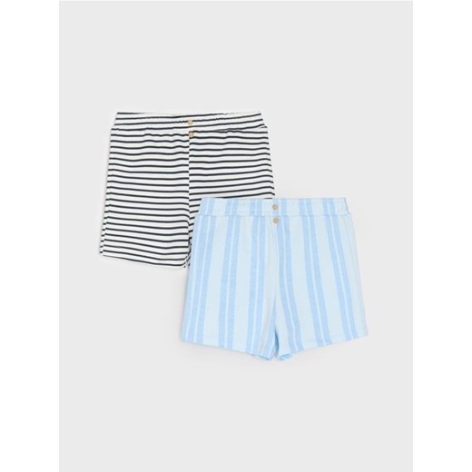Sinsay - Szorty 2 pack - błękitny ze sklepu Sinsay w kategorii Odzież dla niemowląt - zdjęcie 179358068