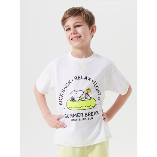 Sinsay - Koszulka Peanuts - biały ze sklepu Sinsay w kategorii T-shirty chłopięce - zdjęcie 179358096