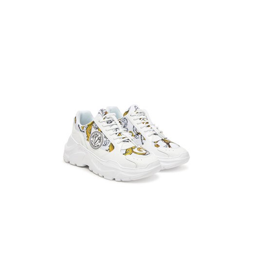 Buty sportowe damskie Versace Jeans sneakersy w nadruki sznurowane
