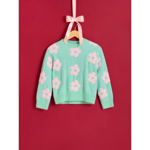 Reserved - Sweter w kwiaty - wielobarwny ze sklepu Reserved w kategorii Swetry dziewczęce - zdjęcie 179362217