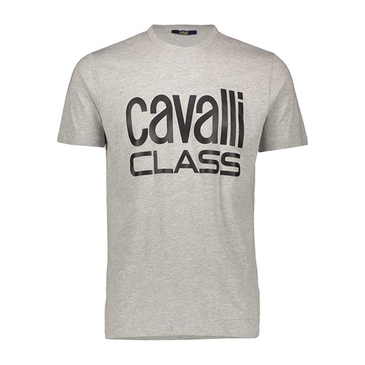cavalli CLASS Koszulka w kolorze szarym ze sklepu Limango Polska w kategorii T-shirty męskie - zdjęcie 179362677