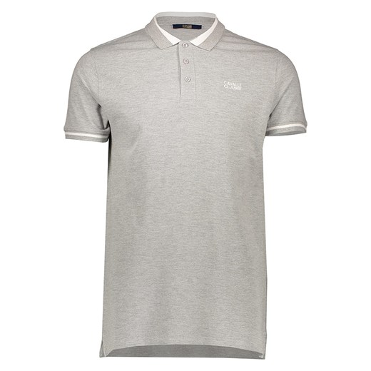 cavalli CLASS Koszulka polo w kolorze szarym ze sklepu Limango Polska w kategorii T-shirty męskie - zdjęcie 179362695