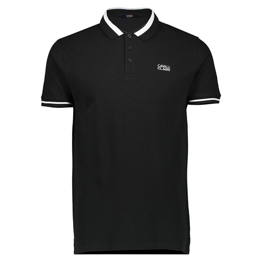 cavalli CLASS Koszulka polo w kolorze czarnym ze sklepu Limango Polska w kategorii T-shirty męskie - zdjęcie 179362697