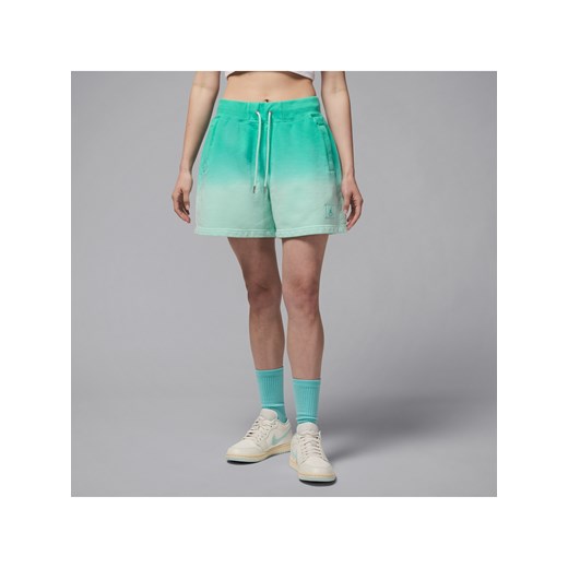 Damskie spodenki z dzianiny dresowej Jordan Flight Fleece - Zieleń ze sklepu Nike poland w kategorii Szorty - zdjęcie 179364746
