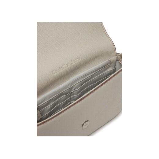 Calvin Klein Jeans Torebka Minimal Monogram Ew Flap Ph/Cb19 LV04K1027G Beżowy uniwersalny MODIVO