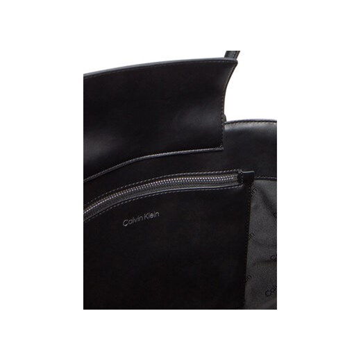 Calvin Klein Torebka Ck Woven Medium Shopper K60K612994 Czarny Calvin Klein uniwersalny MODIVO