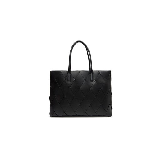 Calvin Klein Torebka Ck Woven Medium Shopper K60K612994 Czarny Calvin Klein uniwersalny MODIVO