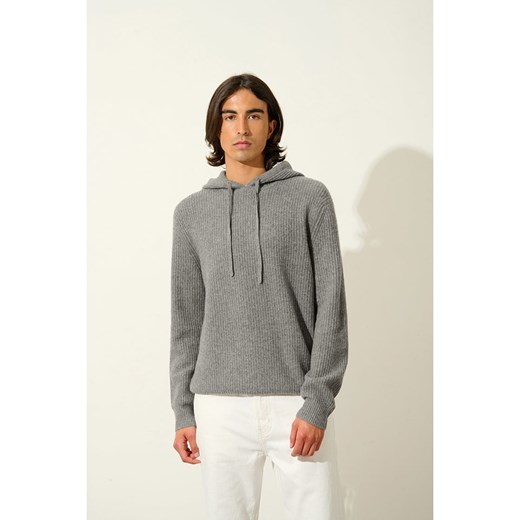 AUTHENTIC CASHMERE Kaszmirowy sweter &quot;Mida&quot; w kolorze szarym ze sklepu Limango Polska w kategorii Swetry męskie - zdjęcie 179368047