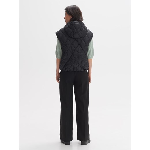 OPUS Kamizelka pikowana w kolorze czarnym Opus 36 Limango Polska okazja