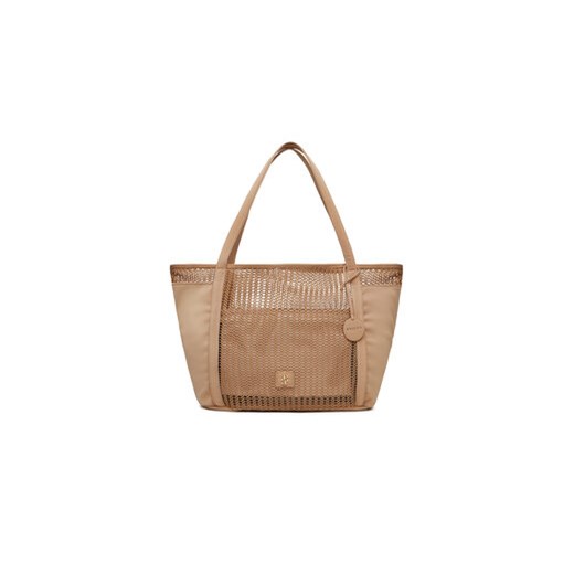 Shopper bag BADURA duża beżowa matowa 