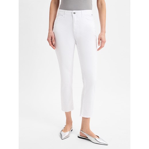 BRAX Dżinsy slim fit - Mary Kobiety Bawełna biały jednolity ze sklepu vangraaf w kategorii Jeansy damskie - zdjęcie 179370778